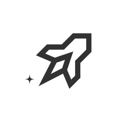 blue yellow modern rocket streetwear logo (2)